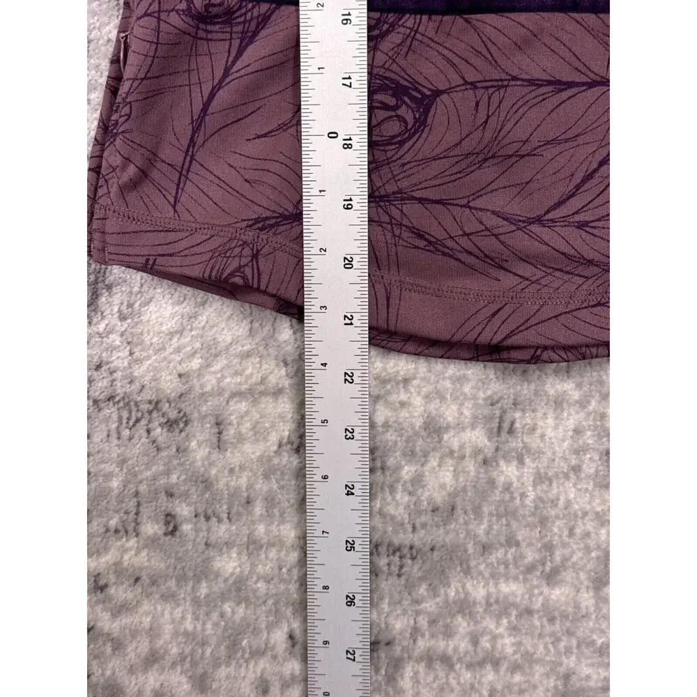 Lululemon Tank Top 6 Womens Purple Leaf Logo Racerback Athletic